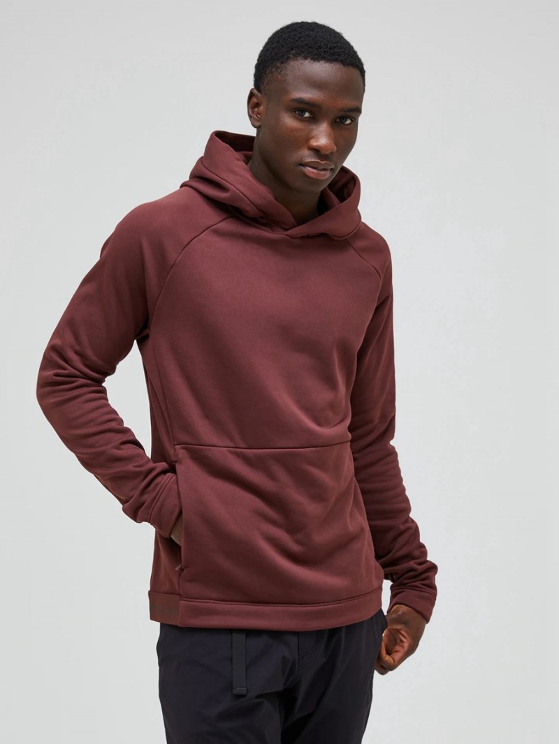 Peak Performance Rider Tech Men's Hoodie Burgundy | BPJ23-229