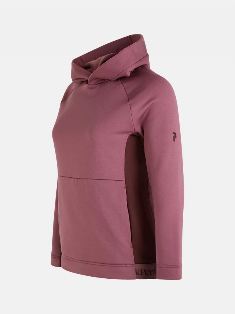 Peak Performance Rider Tech Women's Hoodie Pink / Burgundy | RLF83-621