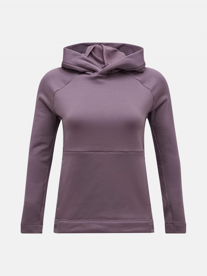 Peak Performance Rider Tech Women\'s Hoodie Purple | QDS39-601