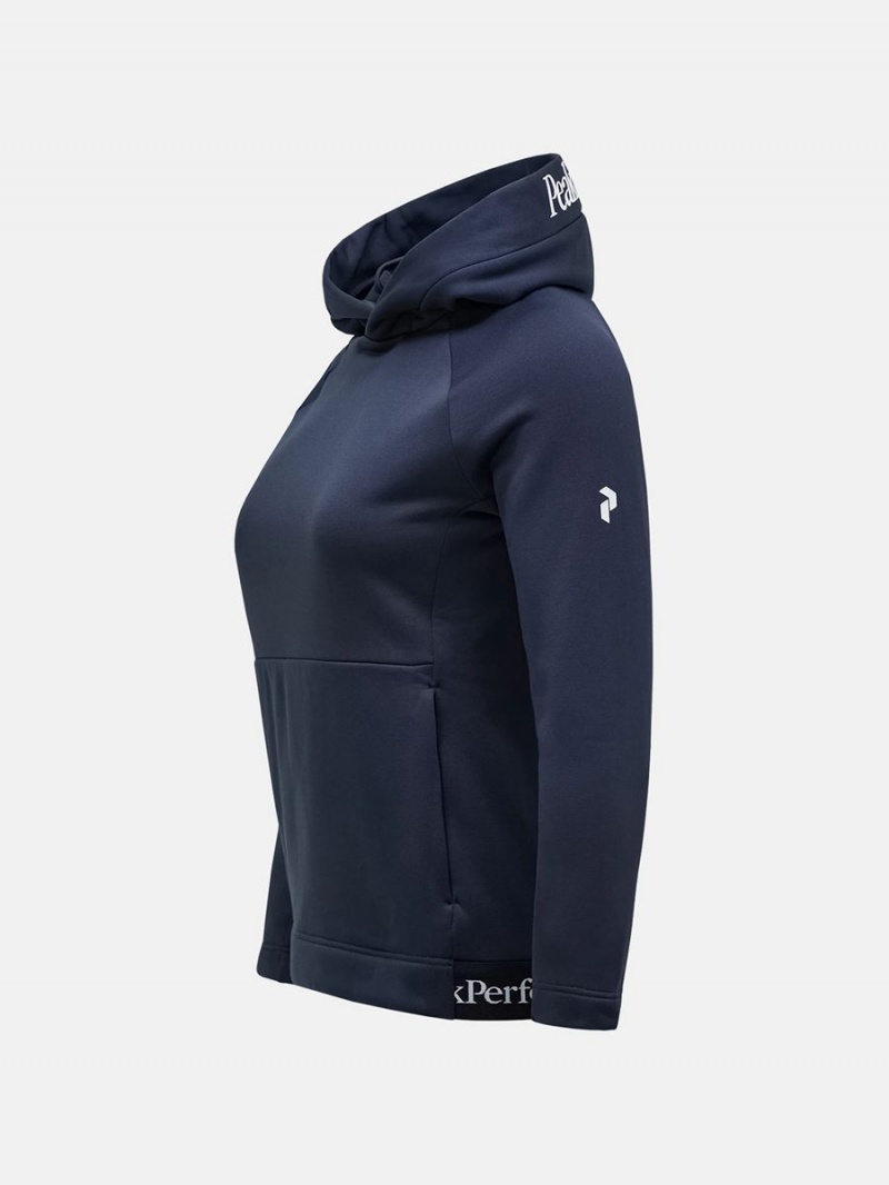 Peak Performance Rider Tech Women's Hoodie Navy | SJA81-847