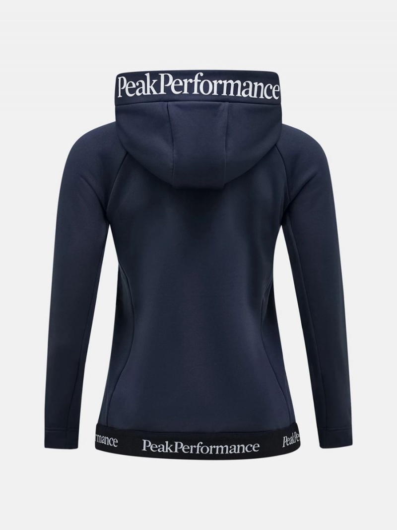 Peak Performance Rider Tech Women's Hoodie Navy | SJA81-847