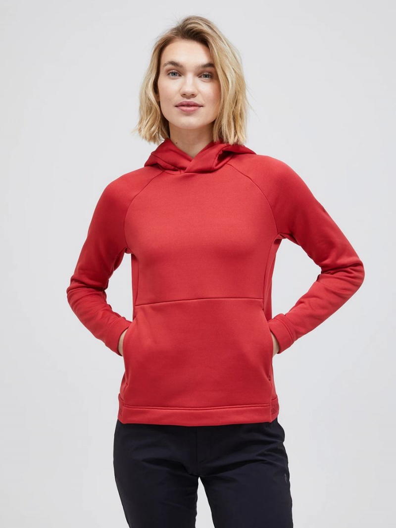 Peak Performance Rider Tech Women's Hoodie Red | VRW53-974