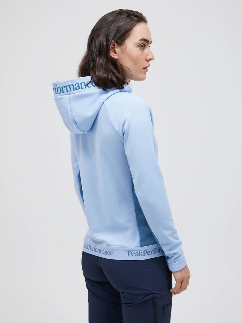 Peak Performance Rider Tech Women's Hoodie Blue / Blue | GNP90-273