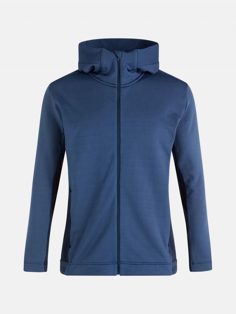 Peak Performance Rider Tech Zip Hood Men\'s Jacket Blue / Navy | BDN99-257