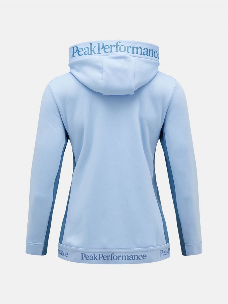 Peak Performance Rider Tech Zip Hood Women's Jacket Blue / Blue | NPA12-476