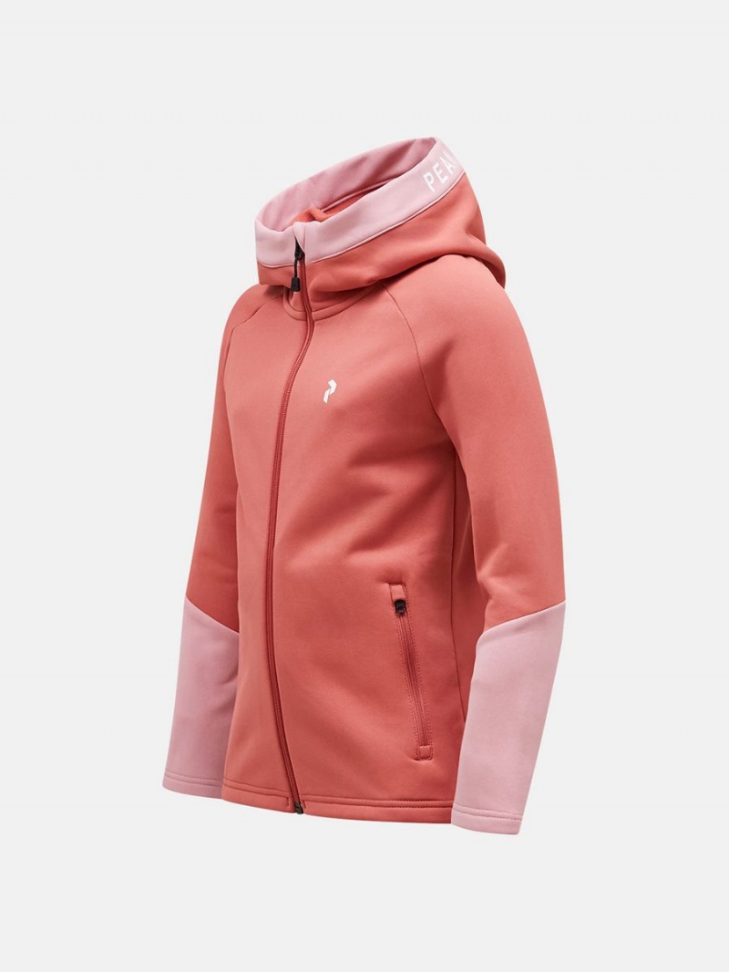 Peak Performance Rider Zip Hood Kids' Jacket Pink / Pink | LPA76-871