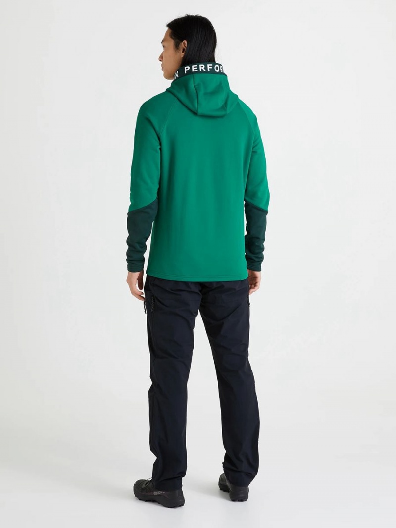 Peak Performance Rider Zip Hood Men's Jacket Green / Green | YTS85-480