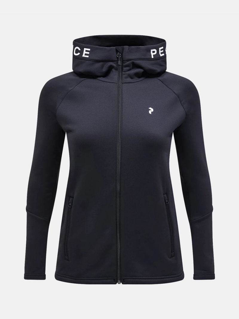 Peak Performance Rider Zip Hood Women's Jacket Black | PSF43-336