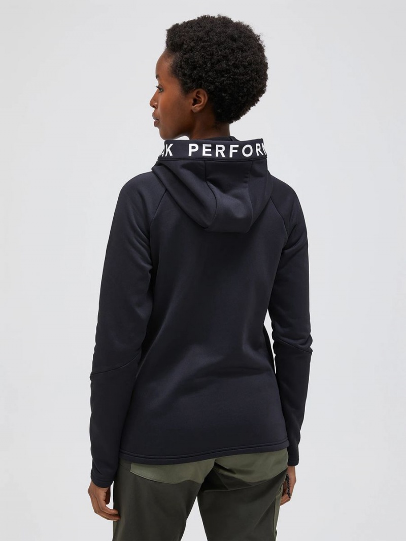 Peak Performance Rider Zip Hood Women's Jacket Black | PSF43-336