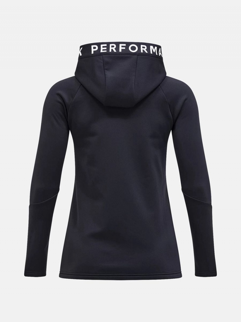 Peak Performance Rider Zip Hood Women's Jacket Black | PSF43-336