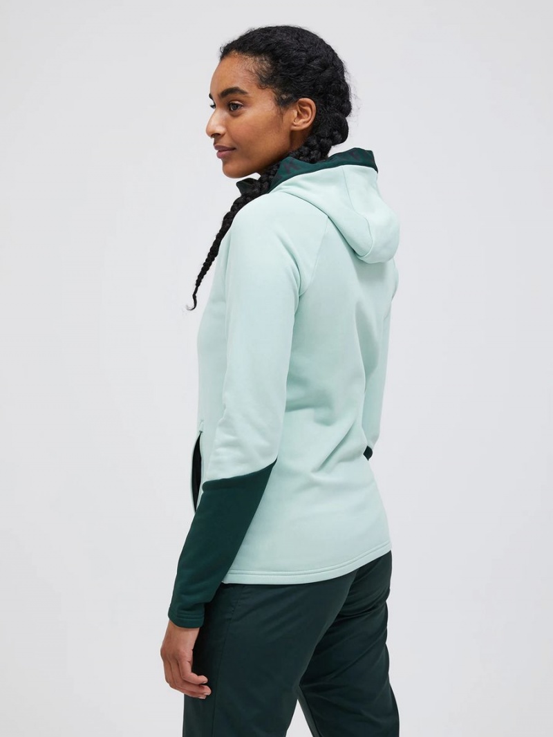 Peak Performance Rider Zip Hood Women's Jacket Green / Green | XJV88-980