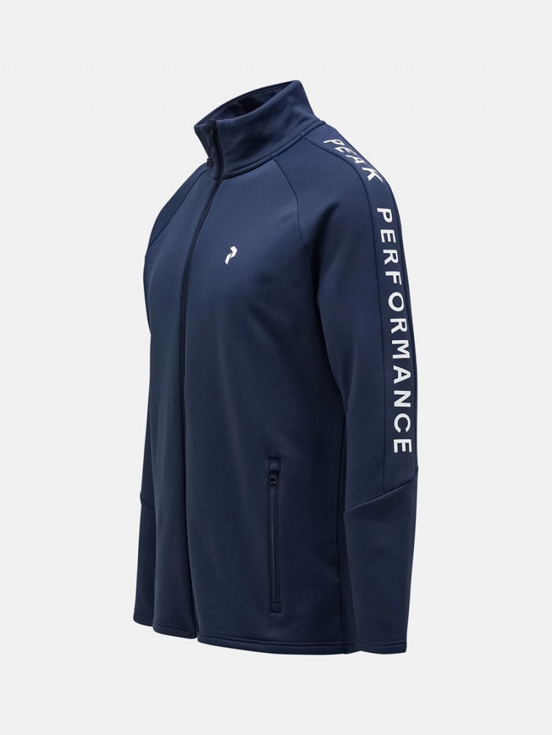 Peak Performance Rider Zip Men's Jacket Navy | LKR15-688