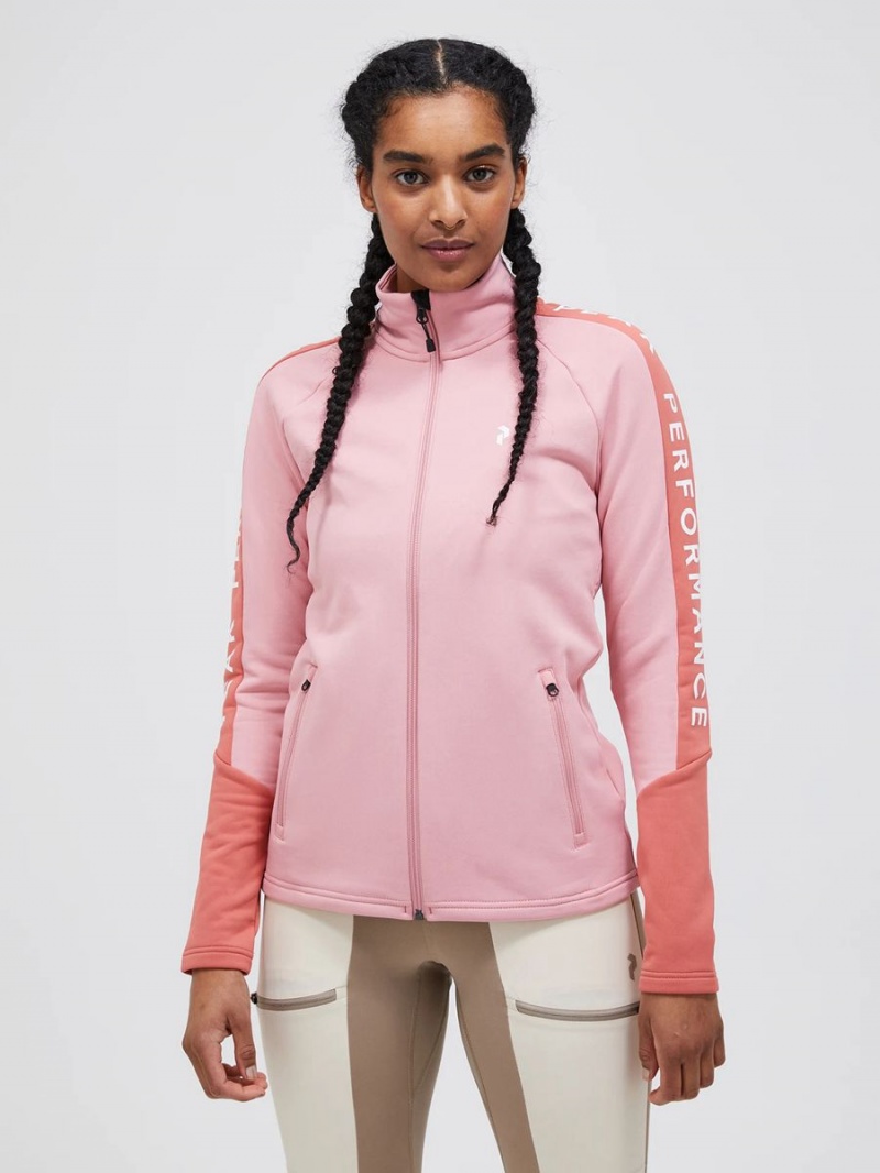 Peak Performance Rider Zip Women's Jacket Pink / Pink | OCN87-811