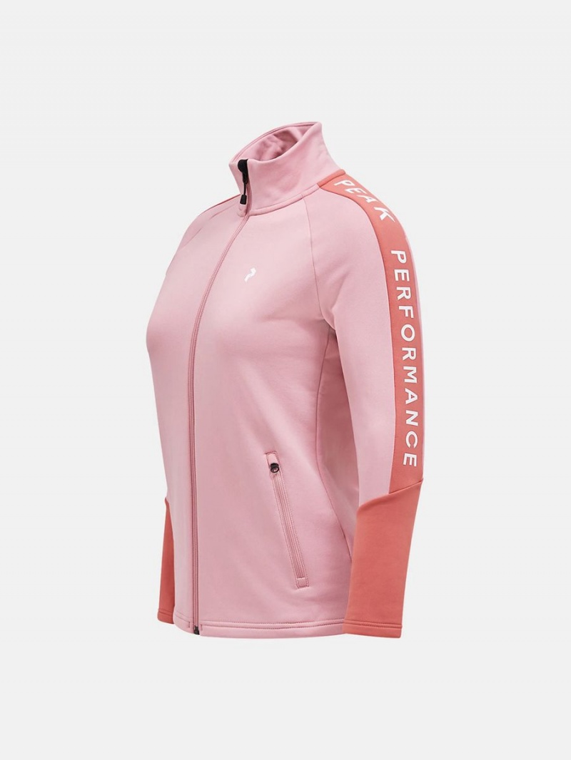 Peak Performance Rider Zip Women's Jacket Pink / Pink | OCN87-811