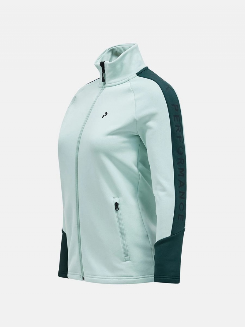 Peak Performance Rider Zip Women's Jacket Green / Green | LUK50-647