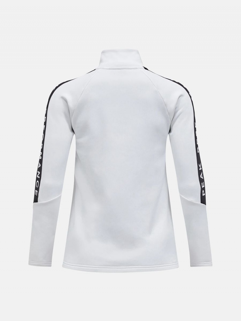 Peak Performance Rider Zip Women's Jacket White / Grey | IYK93-122