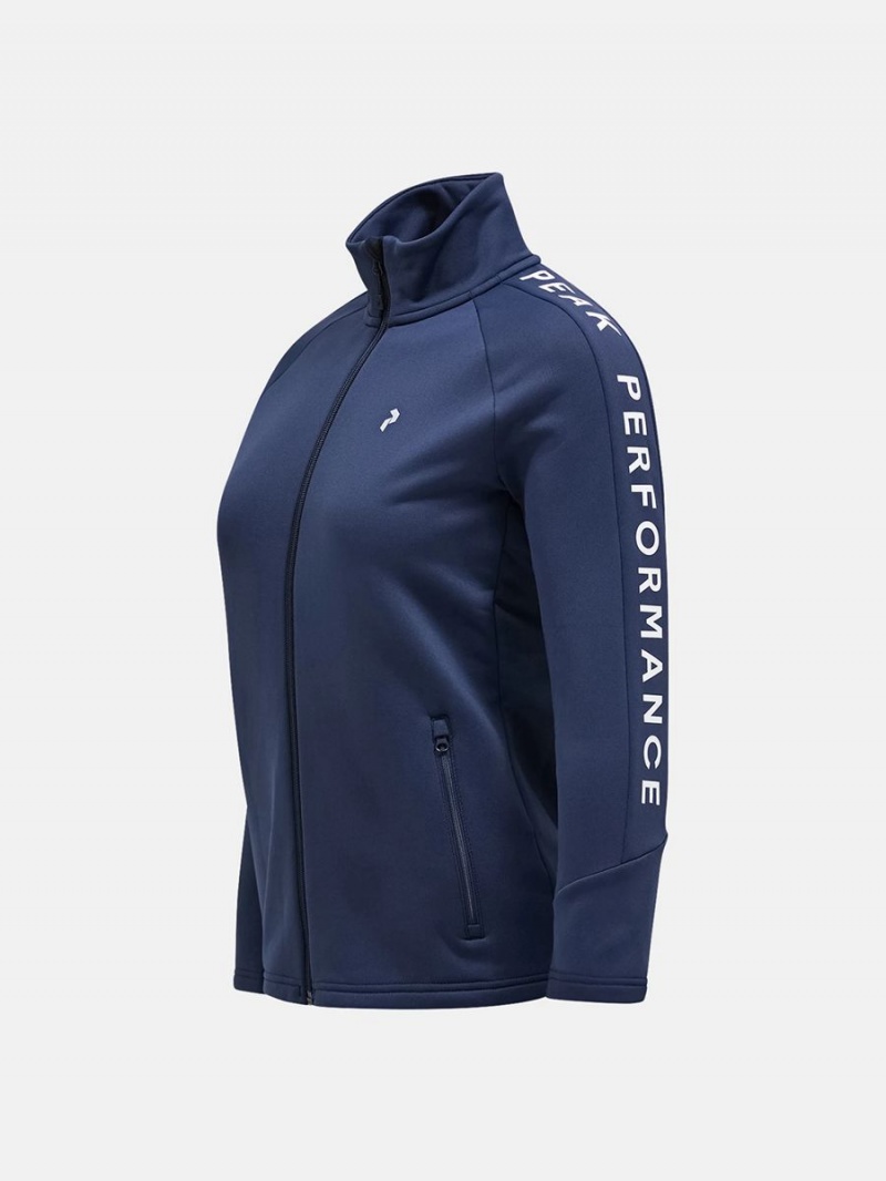 Peak Performance Rider Zip Women's Jacket Navy | FMV80-755