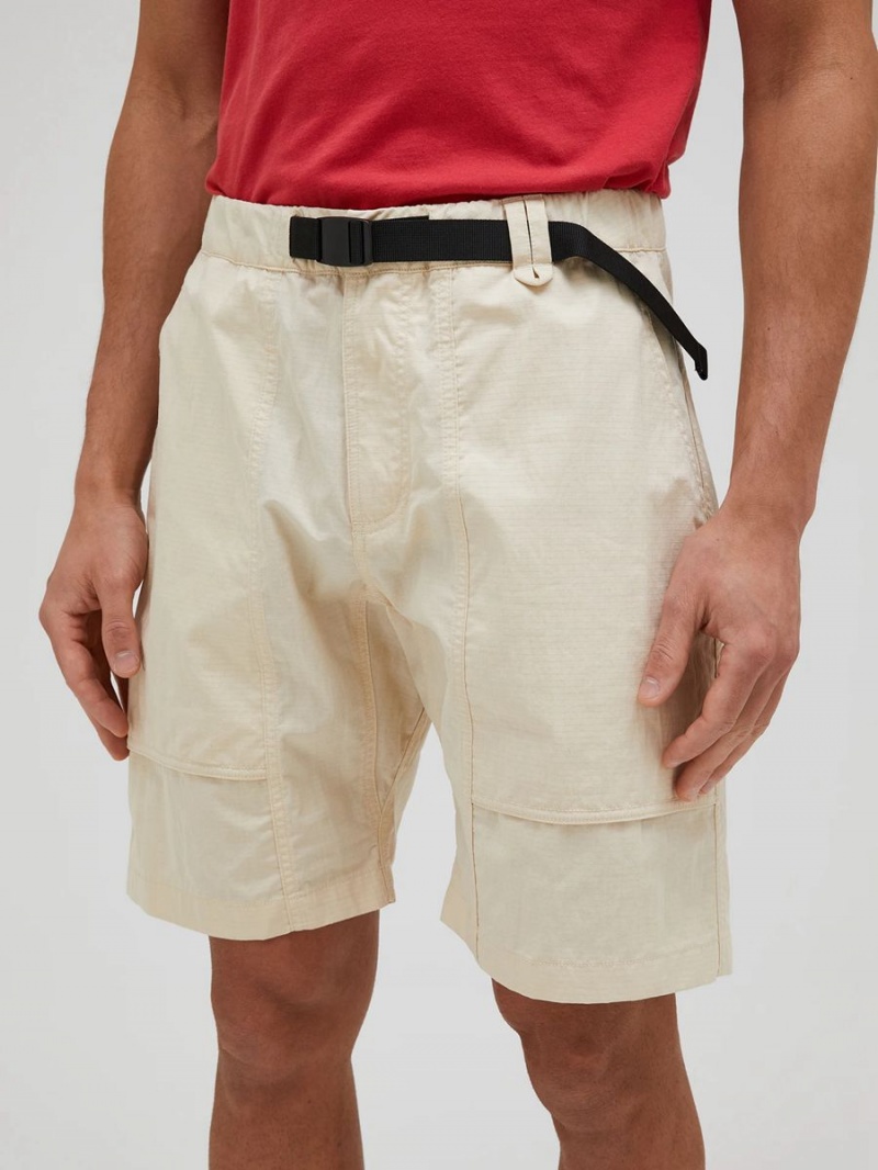 Peak Performance Ripstop Men's Shorts Beige | LQI44-863