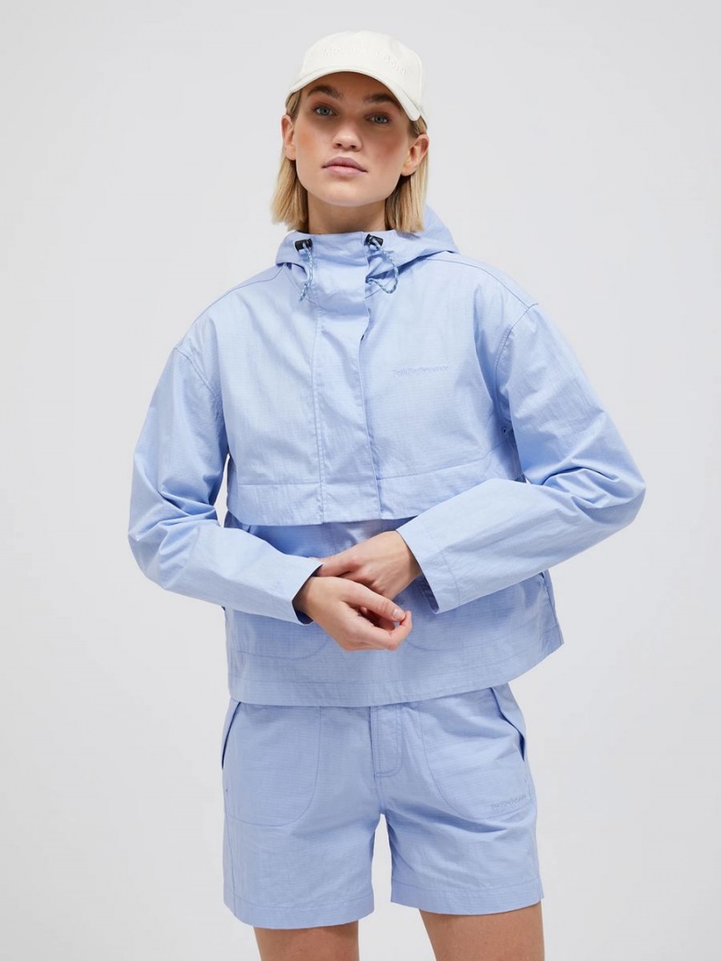 Peak Performance Ripstop Women's Wind Jacket Blue | QLJ14-499