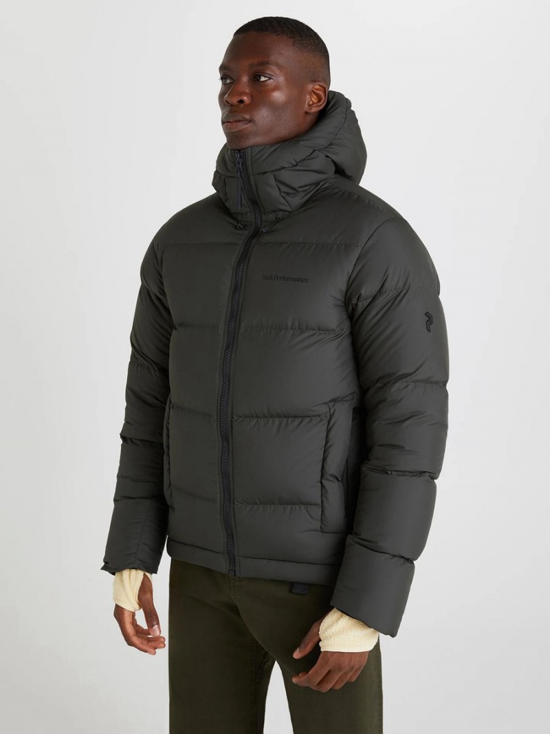 Peak Performance Rivel Men's Down Jacket Olive | TGH60-398