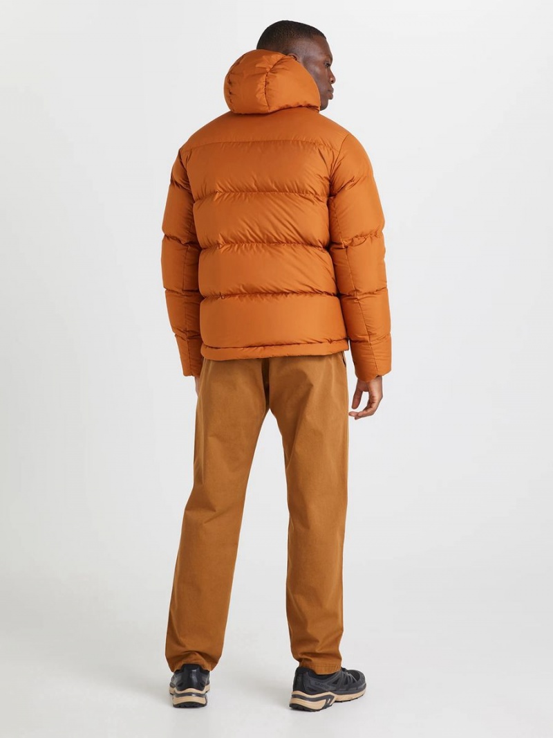 Peak Performance Rivel Men's Down Jacket Orange | RMR15-736