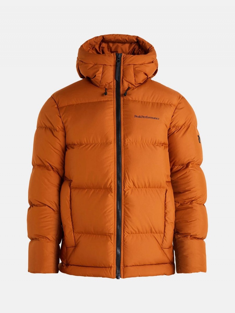 Peak Performance Rivel Men\'s Down Jacket Orange | RMR15-736