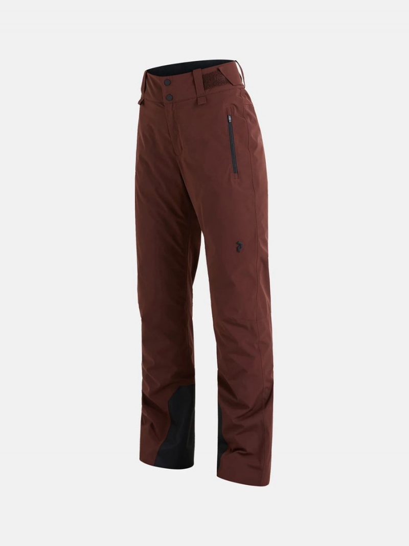 Peak Performance Shred Insulated 2L Women's Ski Pants Burgundy | EZT71-611