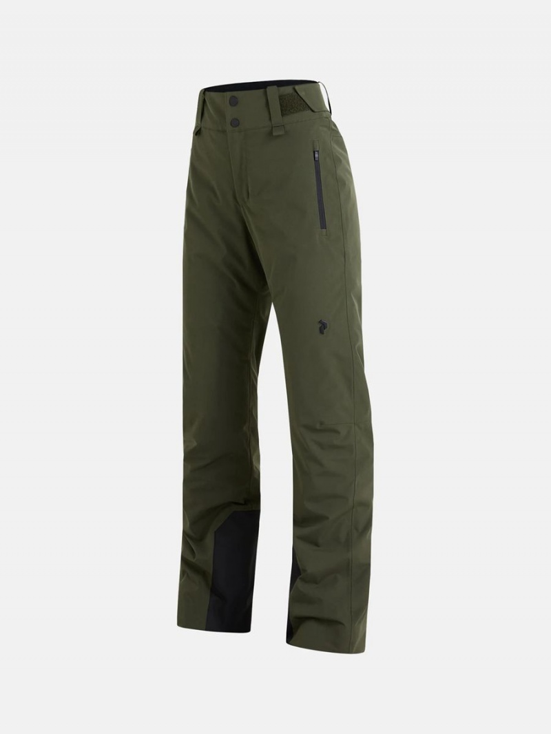 Peak Performance Shred Insulated 2L Women's Ski Pants Green | JOO04-792