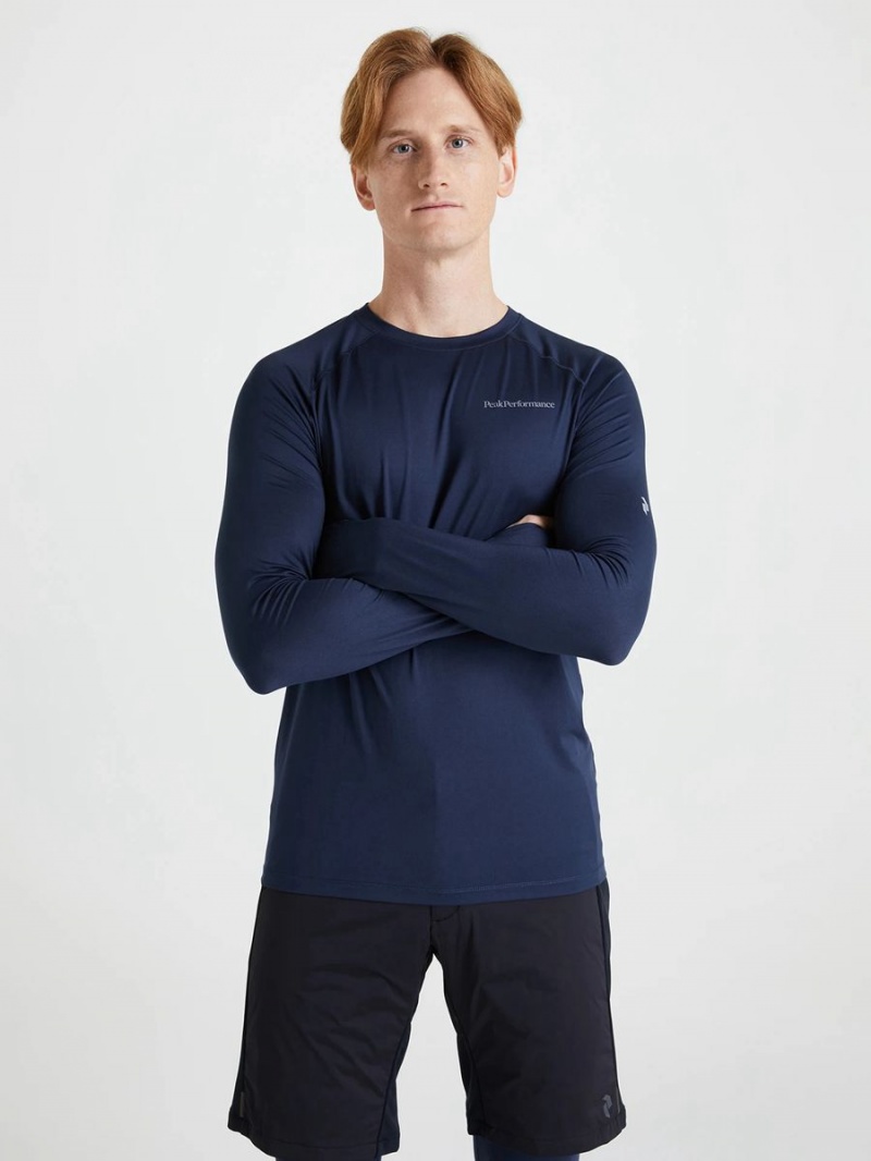 Peak Performance Spirit Crew Men's Top Navy | ATS57-735