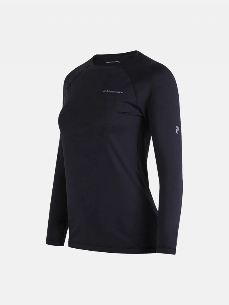 Peak Performance Spirit Crew Women's Top Black | SYZ81-335