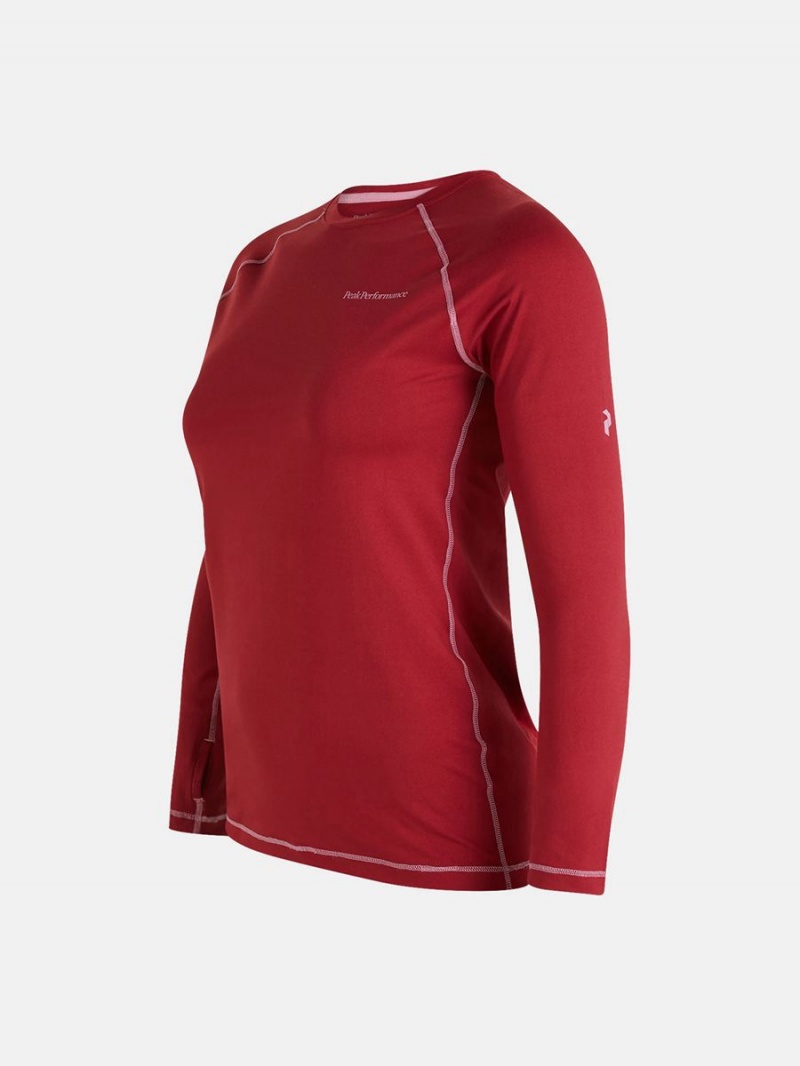 Peak Performance Spirit Crew Women's Top Red / Pink | HLW59-242