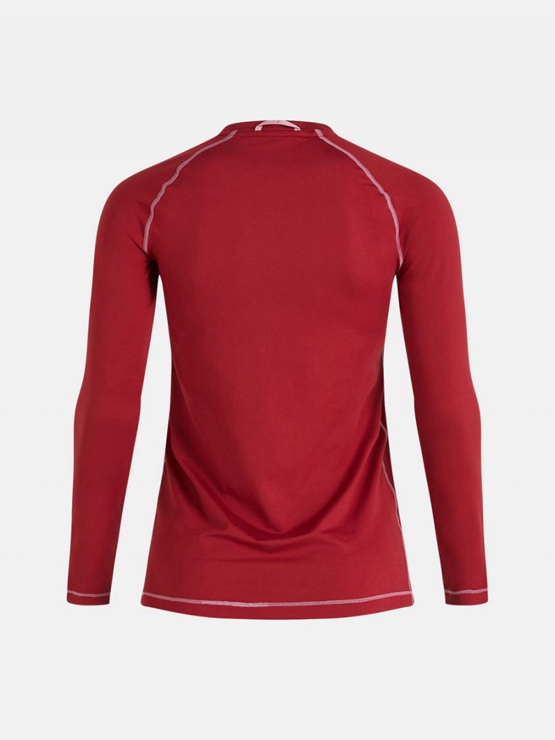 Peak Performance Spirit Crew Women's Top Red / Pink | HLW59-242