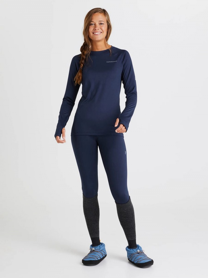 Peak Performance Spirit Crew Women's Top Navy | IAI87-901