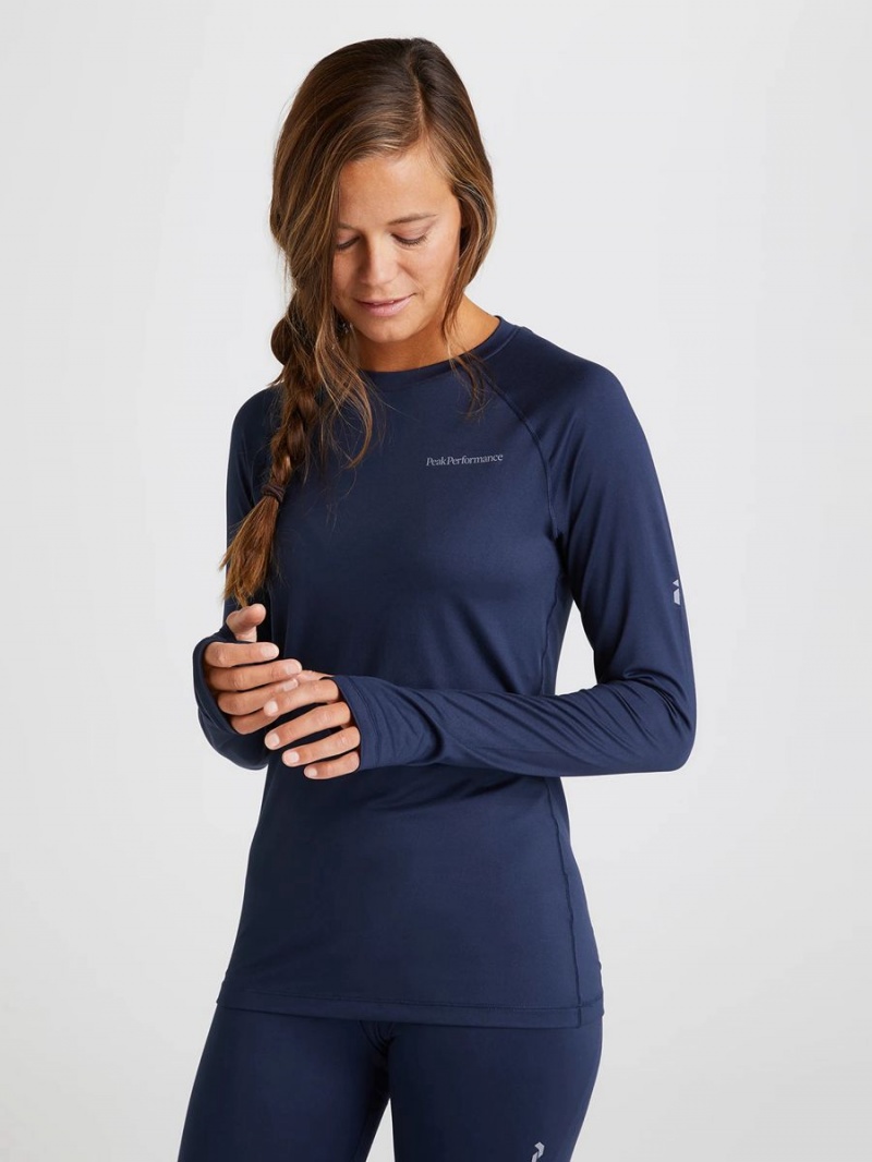 Peak Performance Spirit Crew Women's Top Navy | IAI87-901