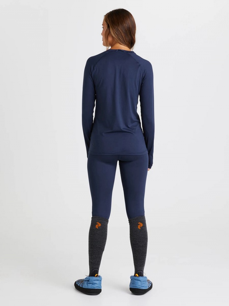 Peak Performance Spirit Crew Women's Top Navy | IAI87-901