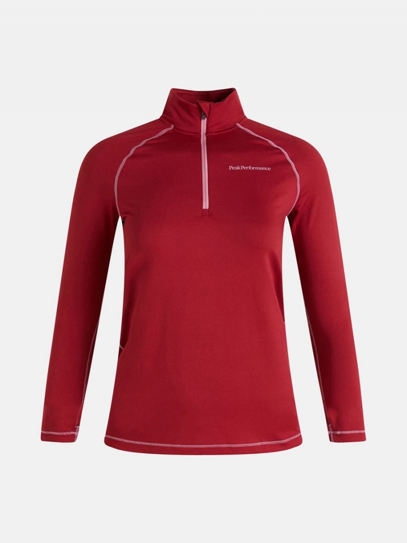 Peak Performance Spirit Half Zip Women\'s Top Red / Pink | NHN28-524