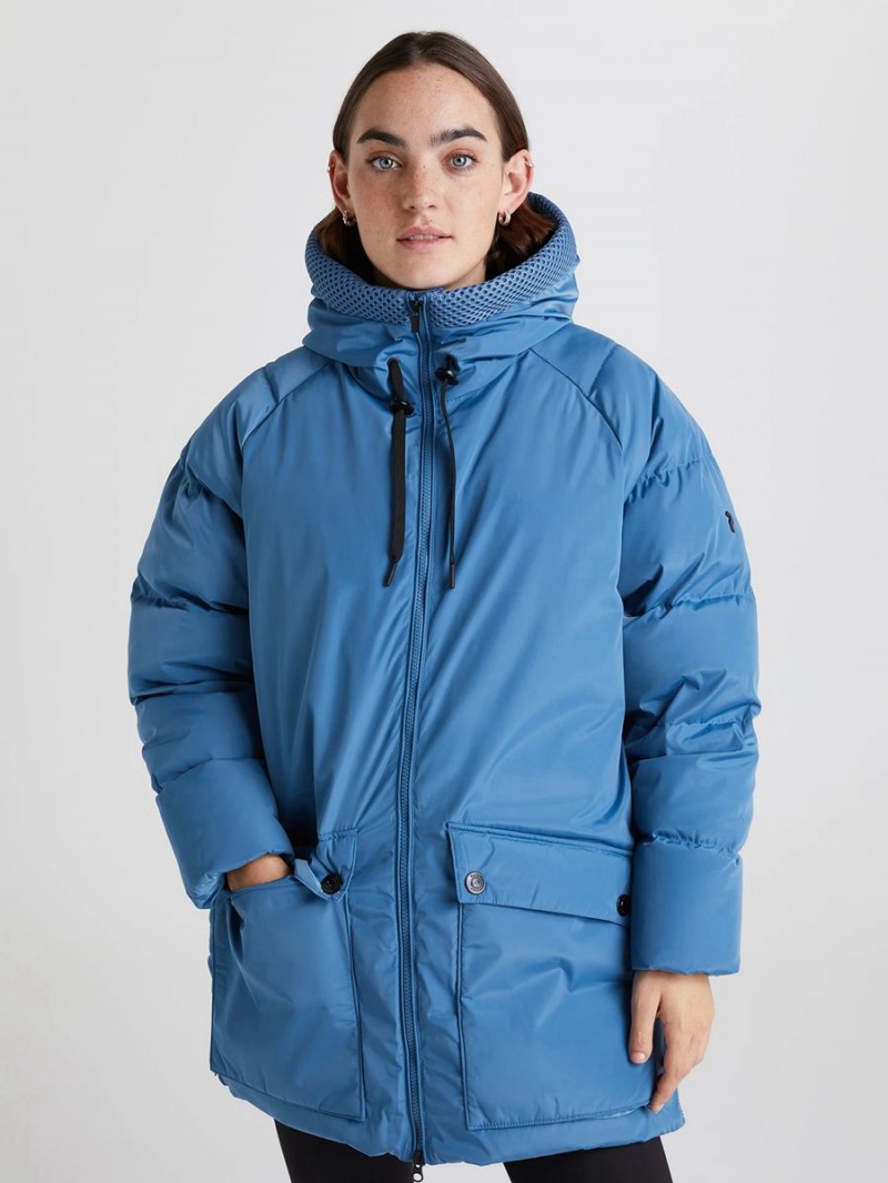 Peak Performance Stella Women's Down Jacket Blue | AKJ35-375