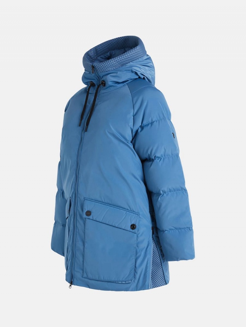 Peak Performance Stella Women's Down Jacket Blue | AKJ35-375