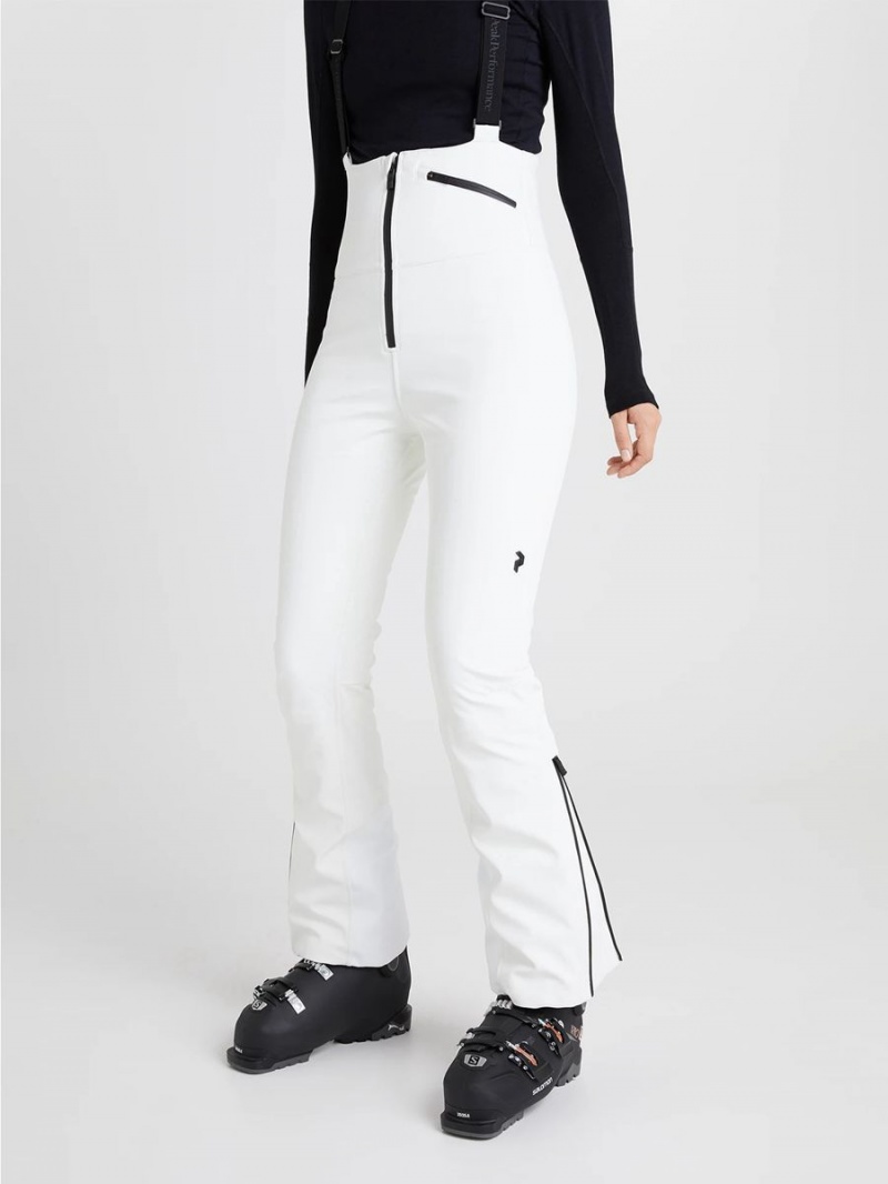 Peak Performance Stretch Bib Women's Ski Pants White | PHZ49-658