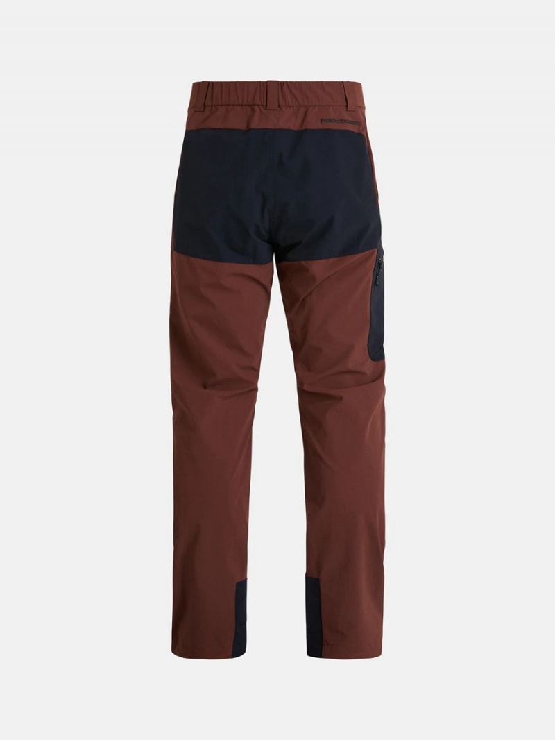 Peak Performance Stretch Hike Men's Pants Burgundy | REA19-936