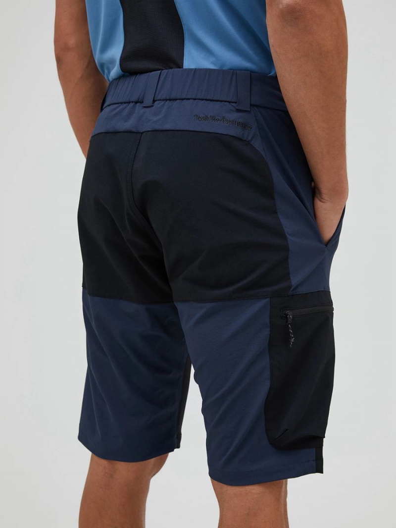 Peak Performance Stretch Hike Men's Shorts Navy / Black | XXW03-674