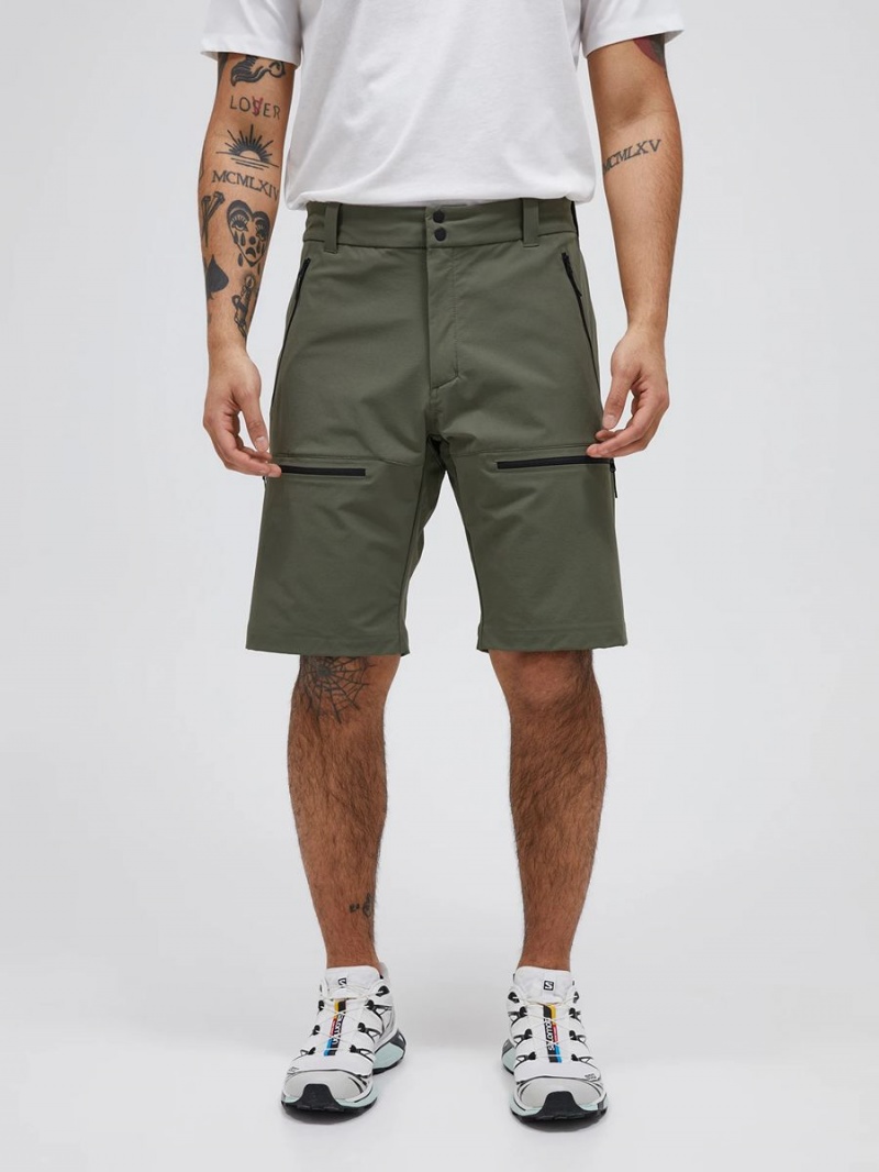 Peak Performance Stretch Trek Men's Shorts Green | JCE56-372