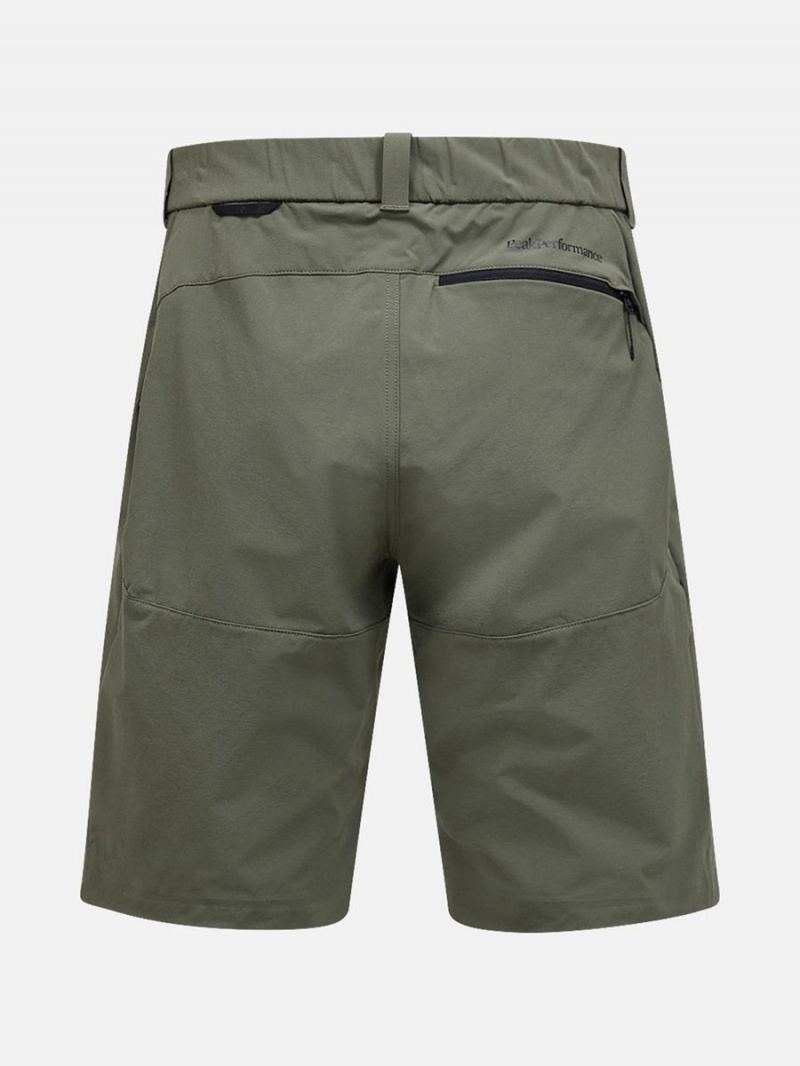 Peak Performance Stretch Trek Men's Shorts Green | JCE56-372