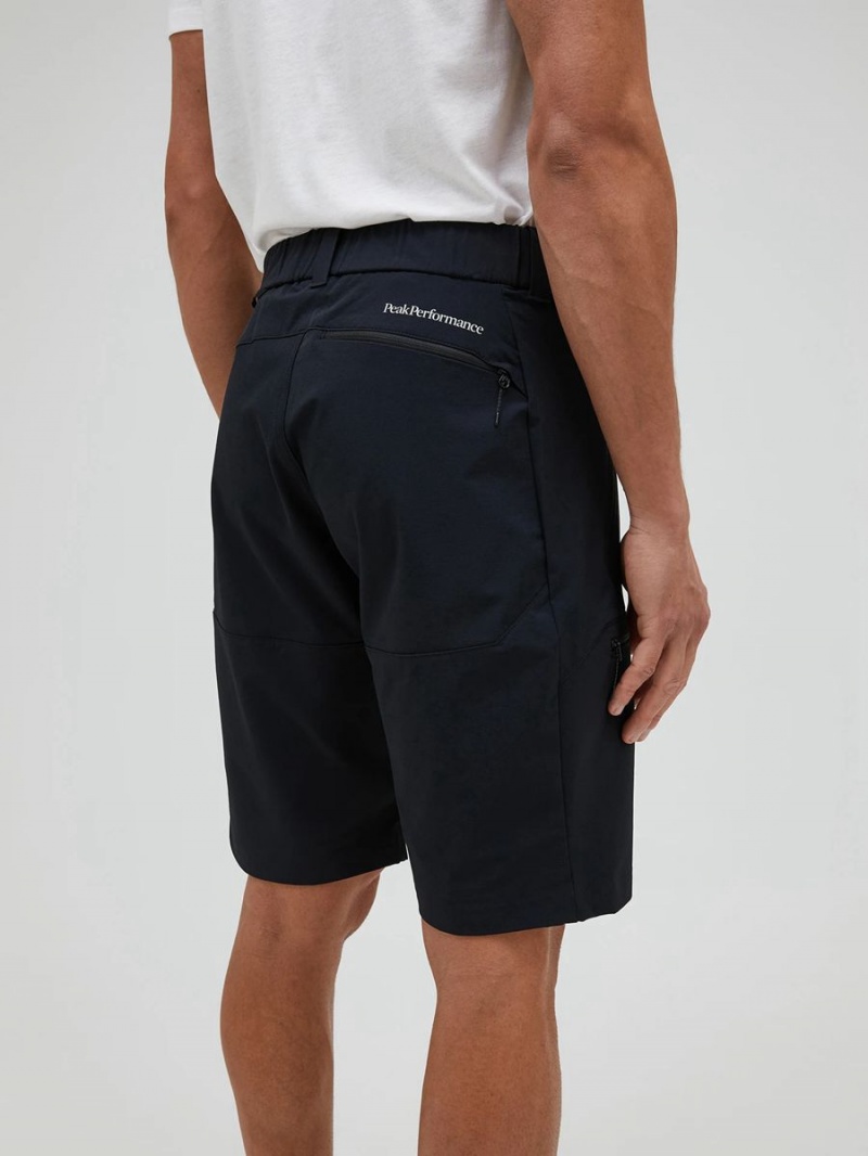 Peak Performance Stretch Trek Men's Shorts Black | OVQ93-637