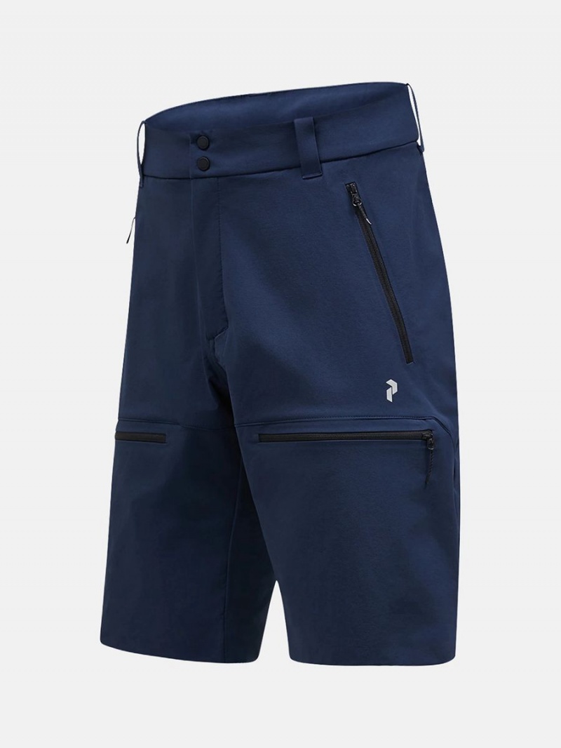 Peak Performance Stretch Trek Men's Shorts Navy | MJR55-193