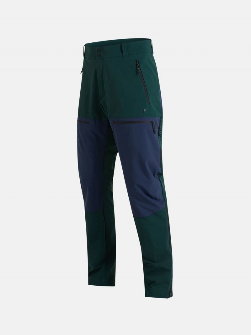 Peak Performance Stretch Trek Men's Ski Pants Green / Navy | XWI13-860