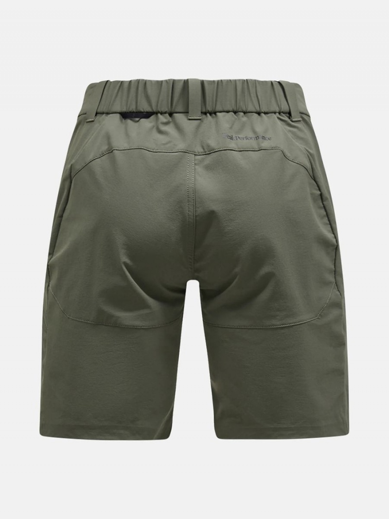 Peak Performance Stretch Trek Women's Shorts Green | NSK23-403