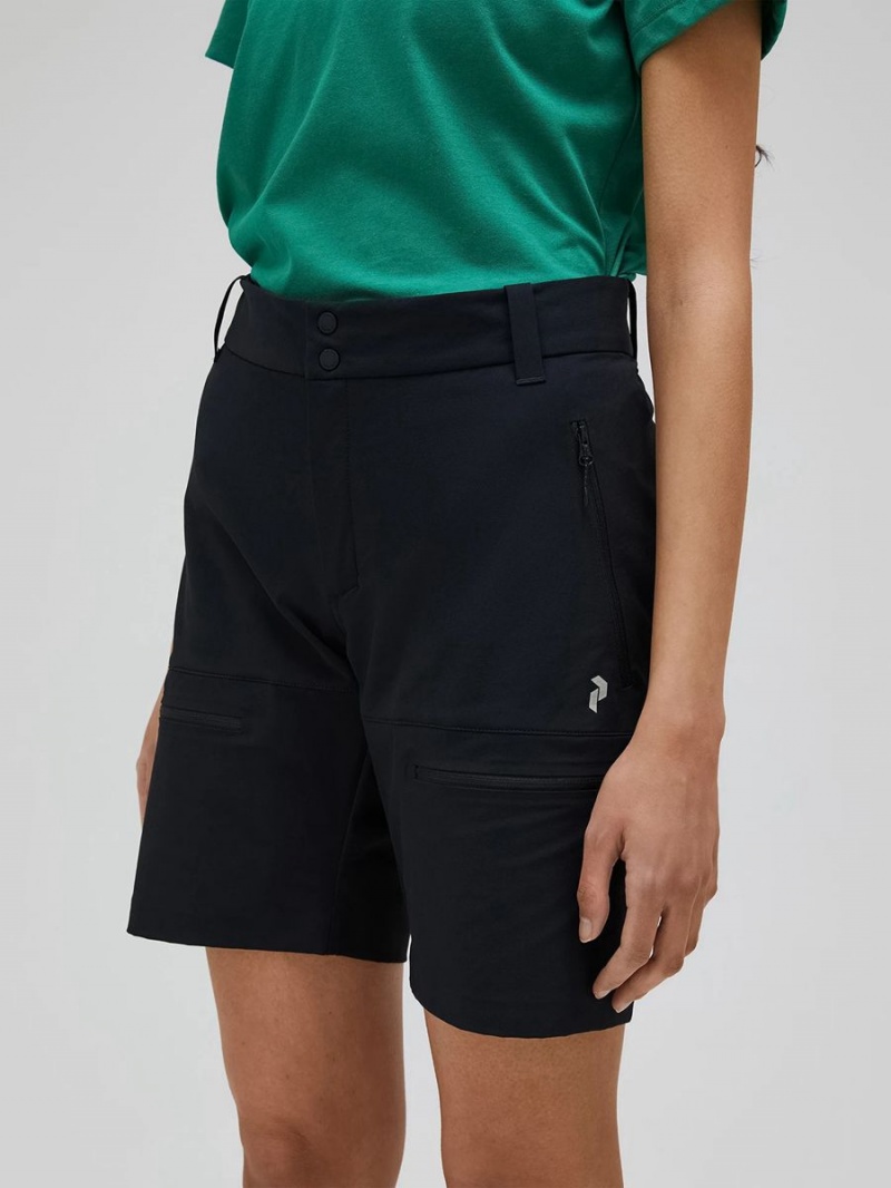 Peak Performance Stretch Trek Women's Shorts Black | UEC62-125