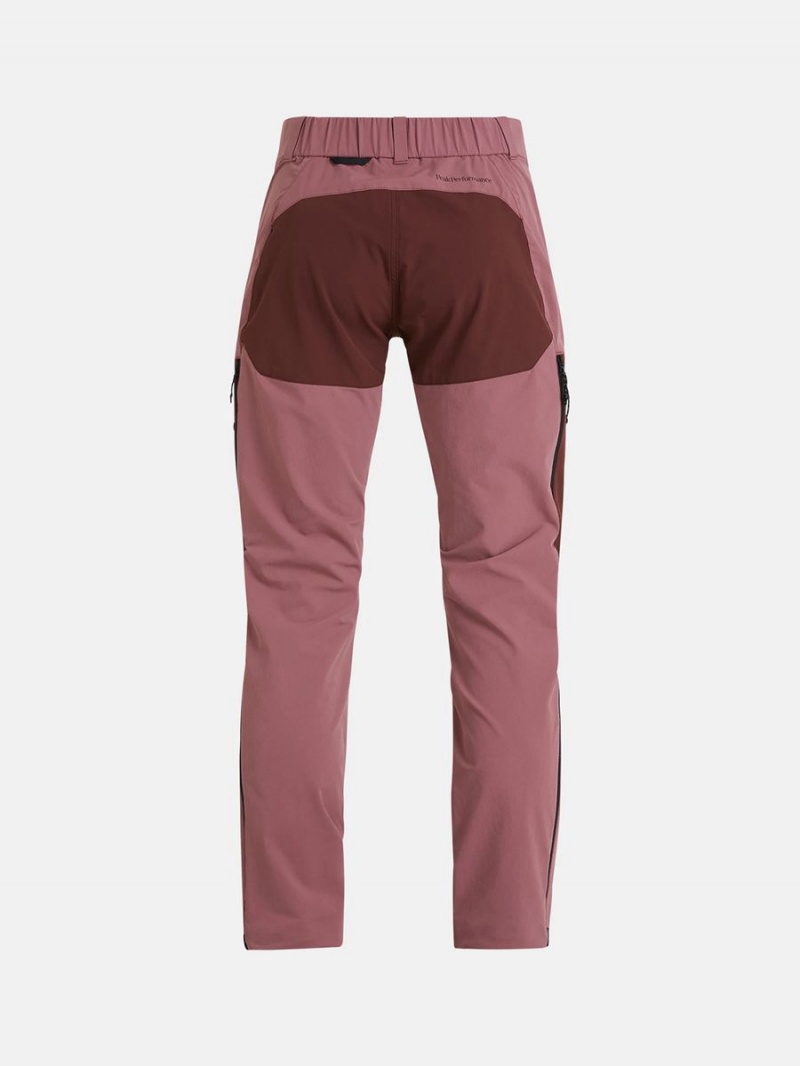 Peak Performance Stretch Trek Women's Ski Pants Pink / Burgundy | QSU20-052