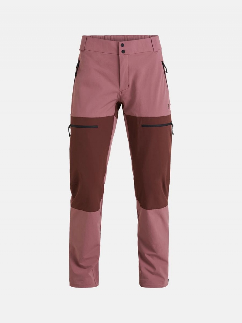 Peak Performance Stretch Trek Women\'s Ski Pants Pink / Burgundy | QSU20-052